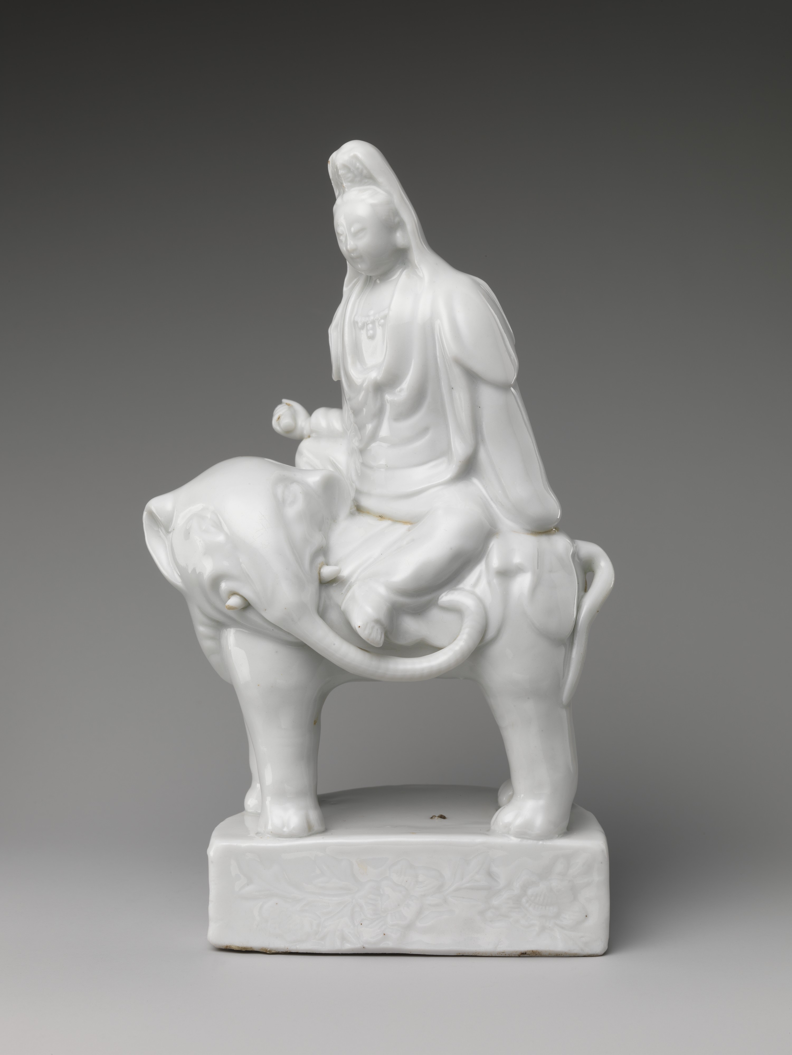 Samantabhadra on Elephant, Dehua white porcelain (Blanc de Chine), Metropolitan Museum of Art 79.2.479