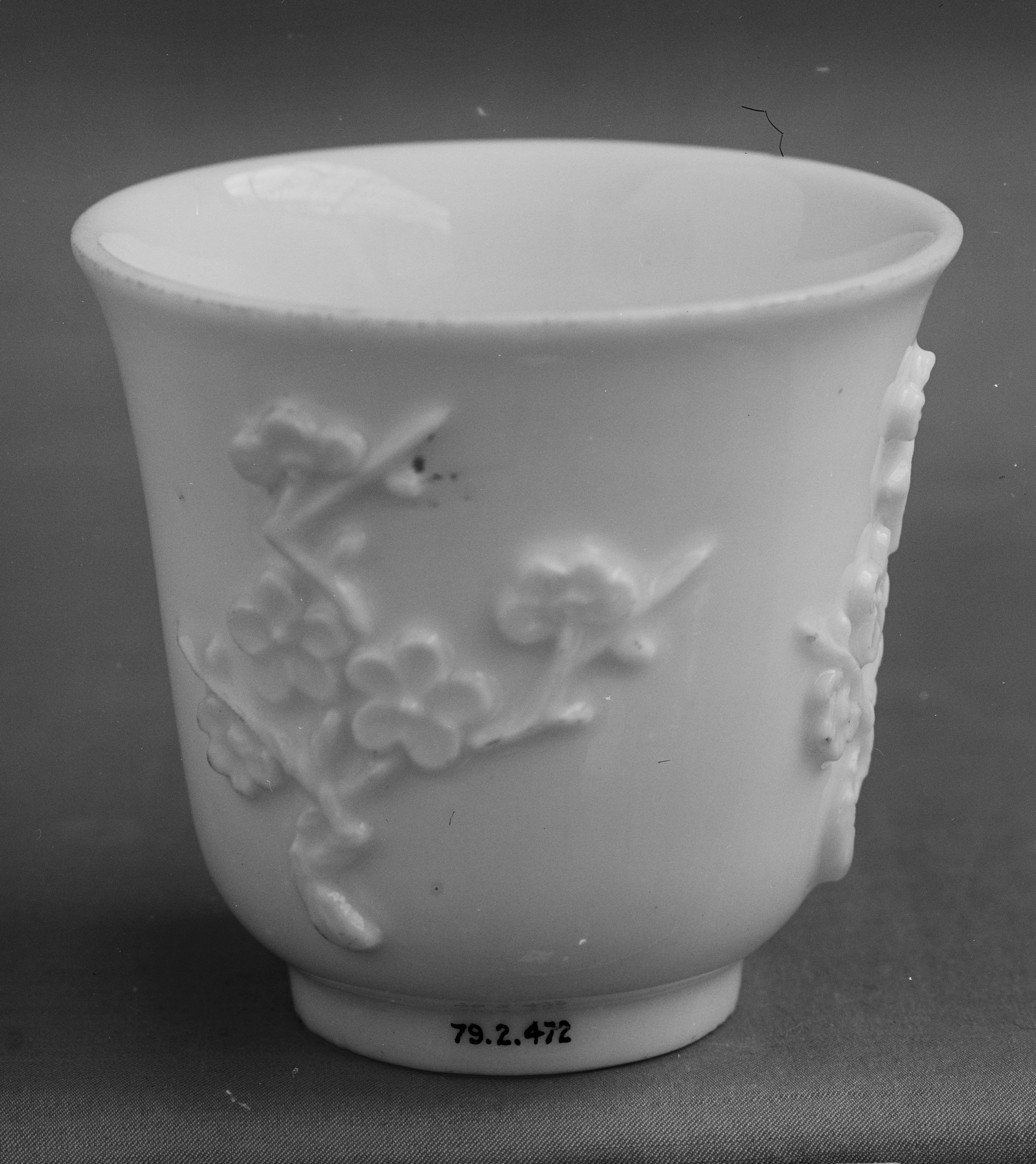 Dehua Blanc de Chine cup, late 17th to early 18th century, Metropolitan Museum of Art — Nanhai One and Hatcher Cargo yielded large quantities of similar utilitarian cups and bowls